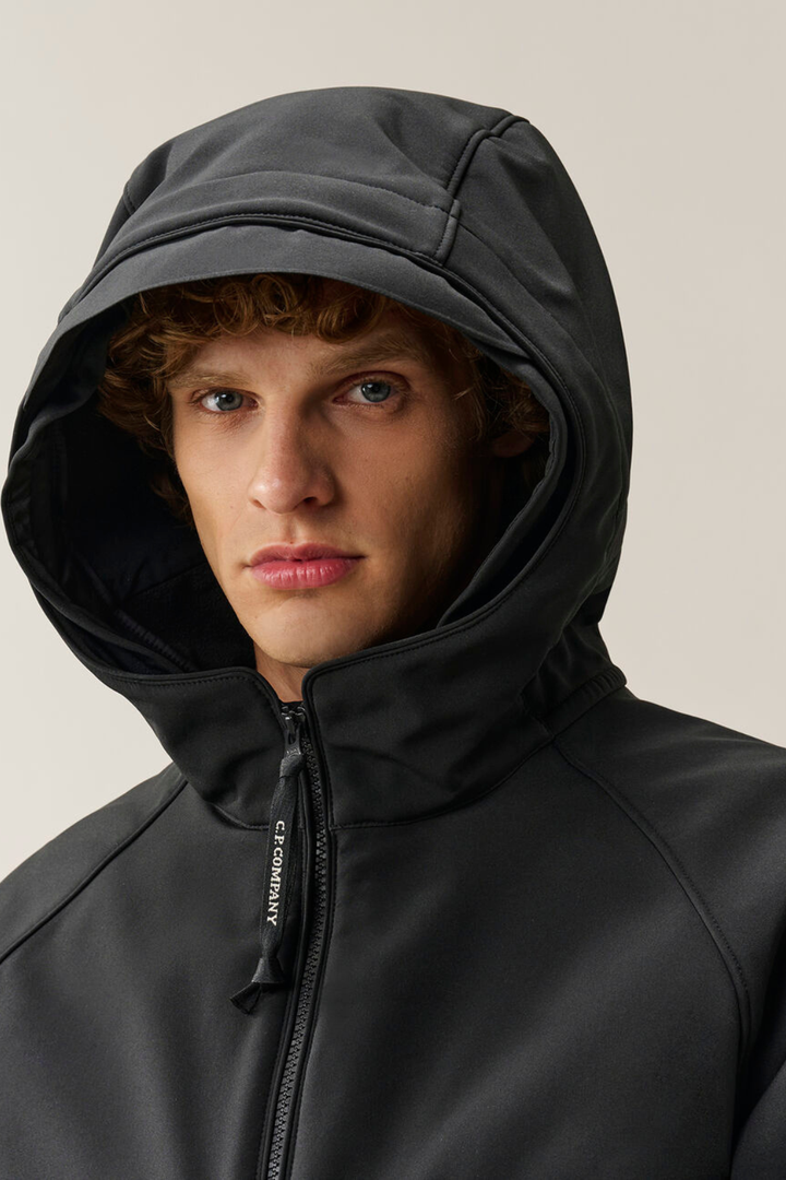 Giubbotto nero in CP Shell-R con liner interno