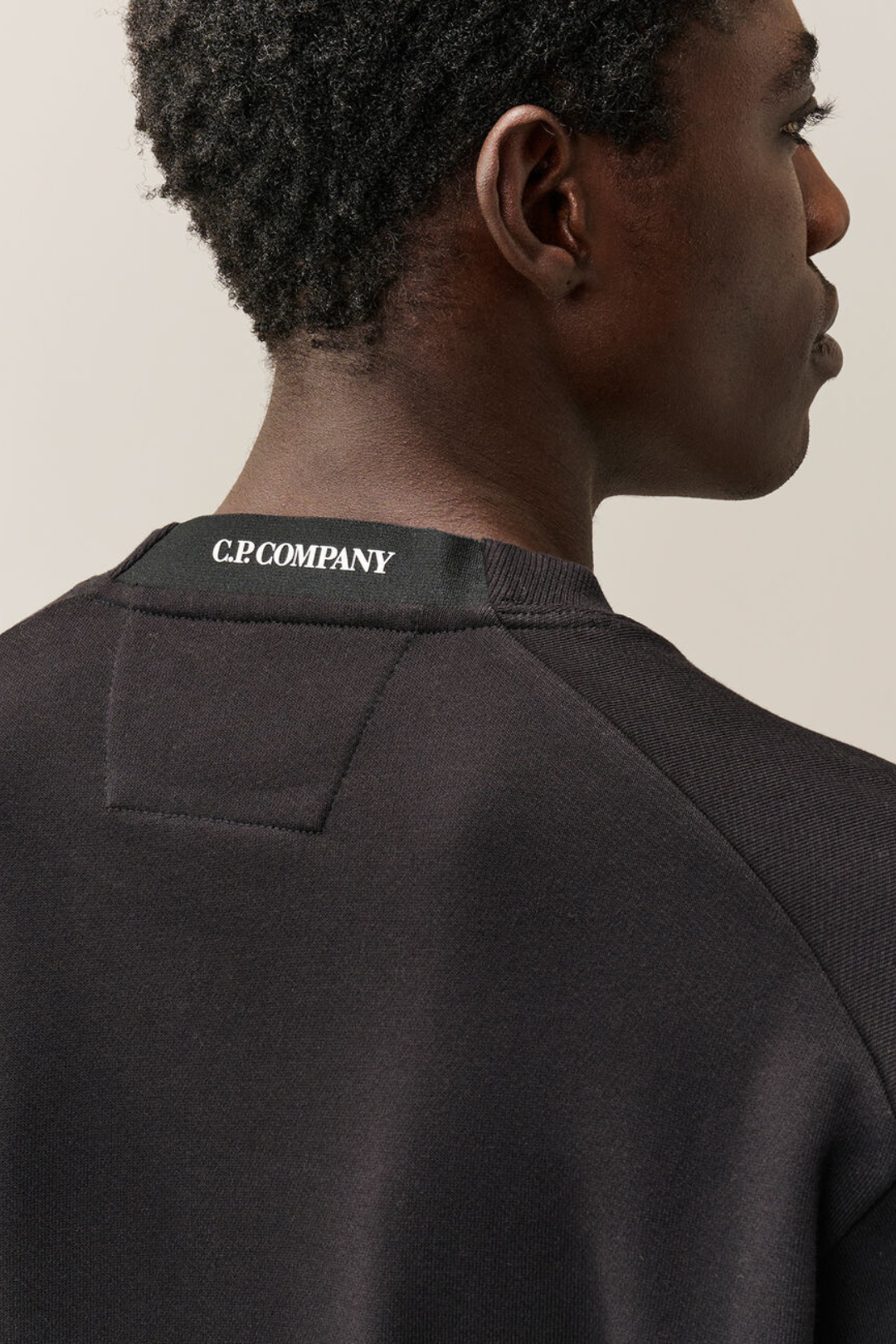 Felpa in fleece di cotone nero