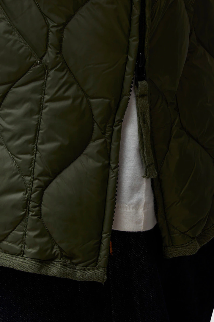 Giubbotto Trapuntato V-Neck Zip Down Jkt