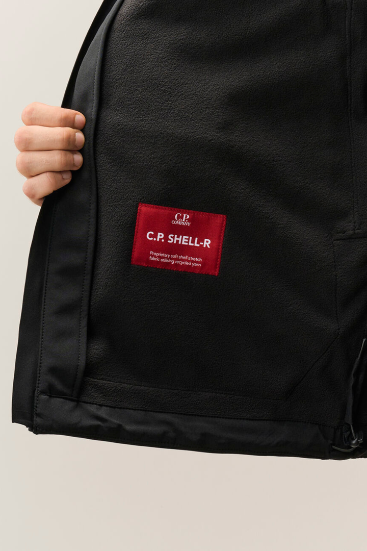 Giubbotto nero in CP Shell-R con liner interno