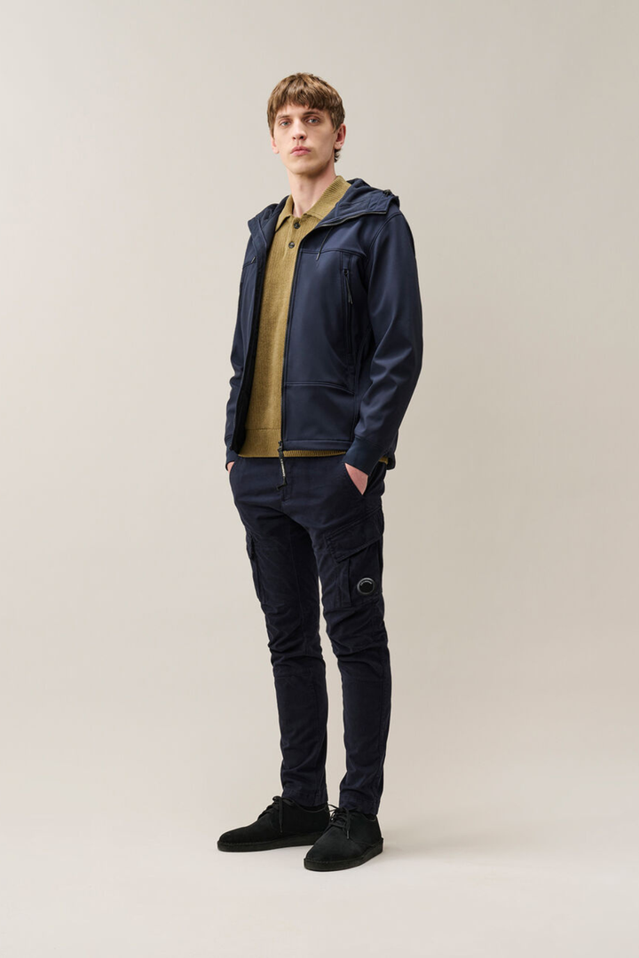 Maglia Polo in Ciniglia beige