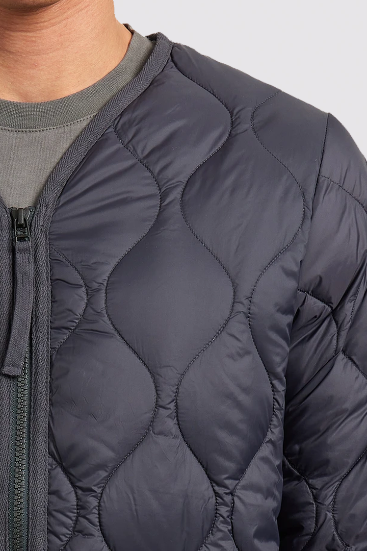 Giubbotto Trapuntato V-Neck Zip Down Jkt