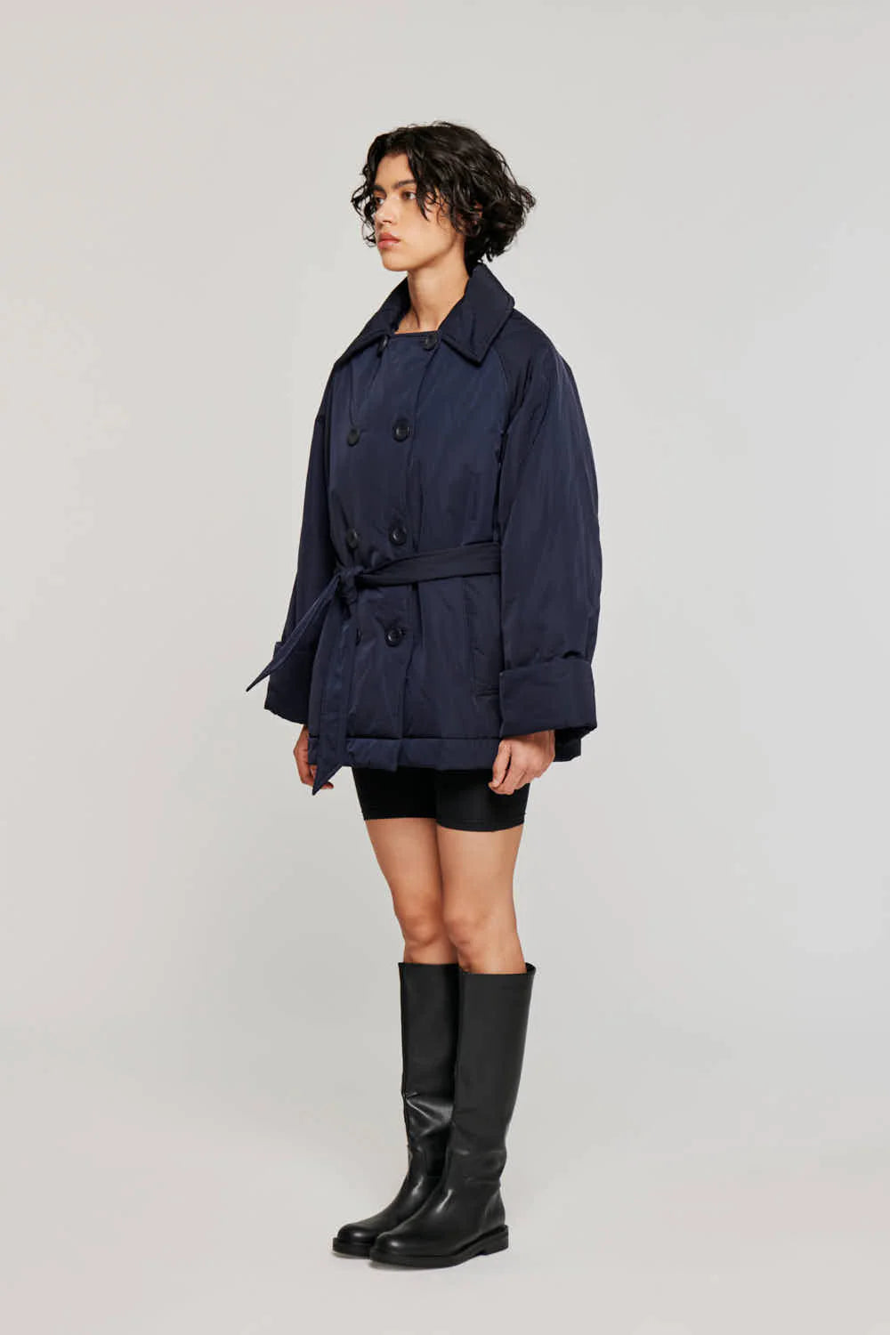 Trench Imbottito con Cintura
