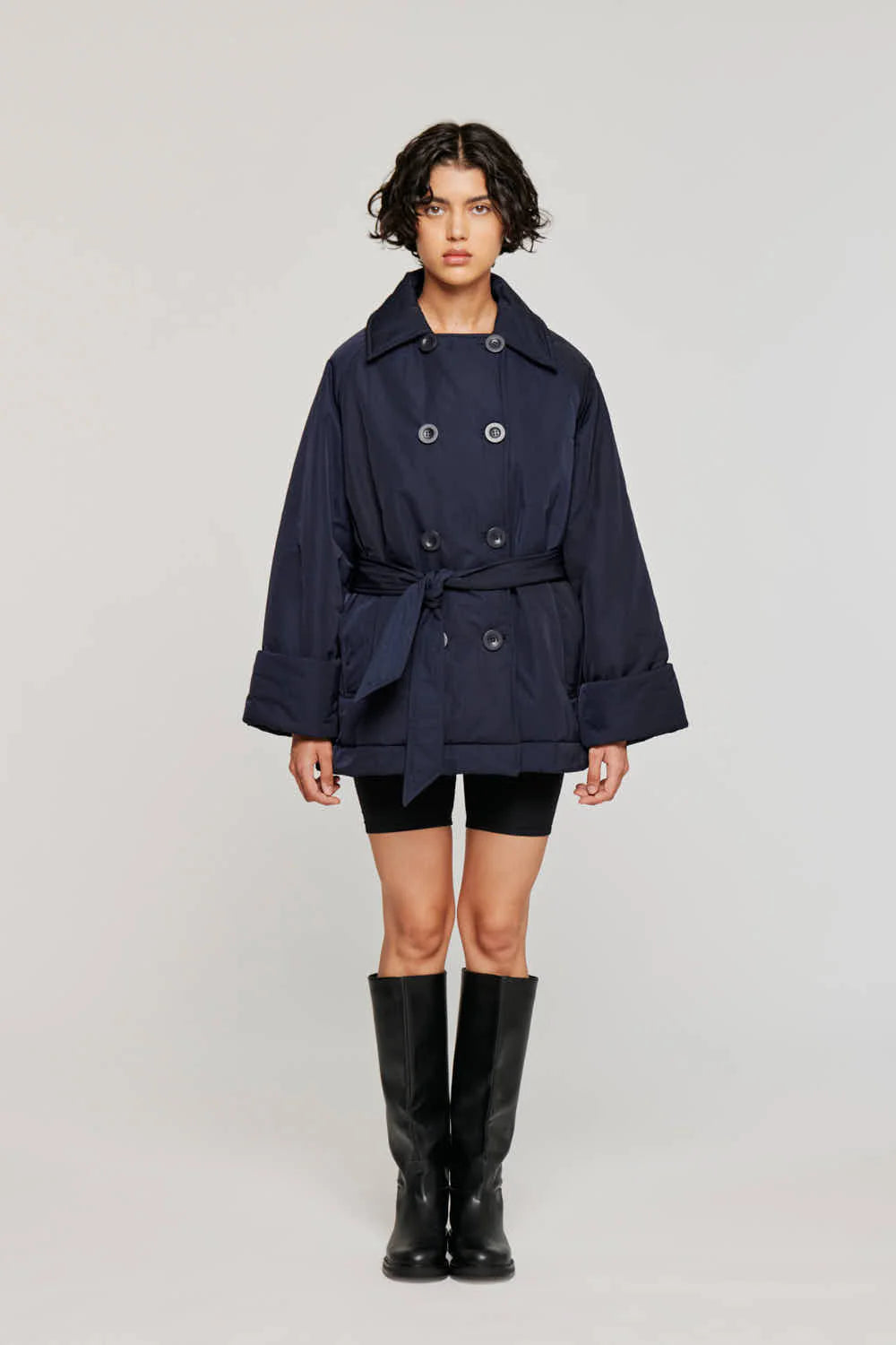 Trench Imbottito con Cintura
