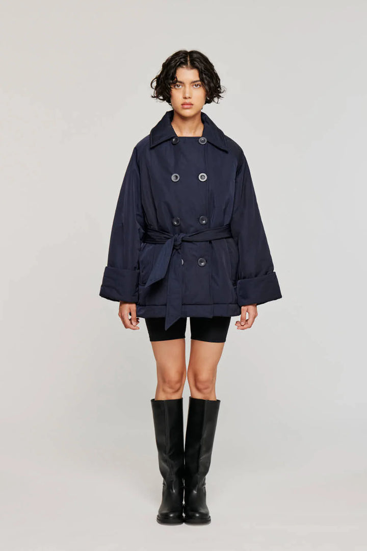 Trench Imbottito con Cintura