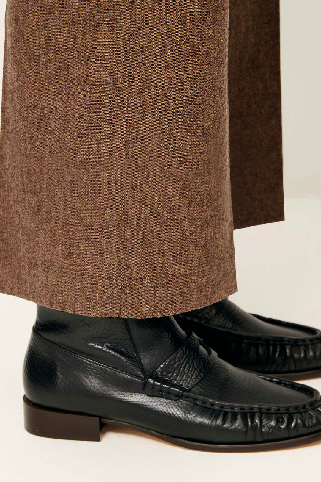 Pantaloni Dritti Melange Aldiwool