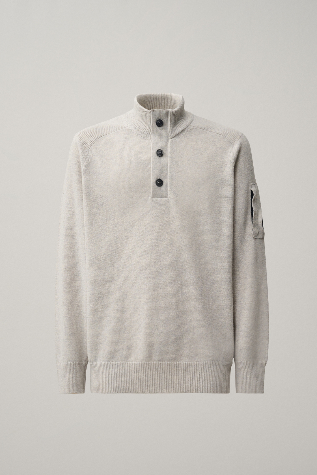 Maglione Half Button in lana con bottoni
