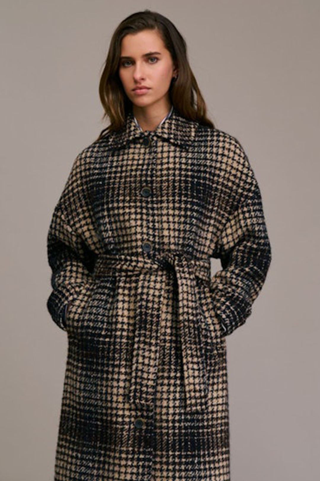 Cappotto con Cintura Mingo