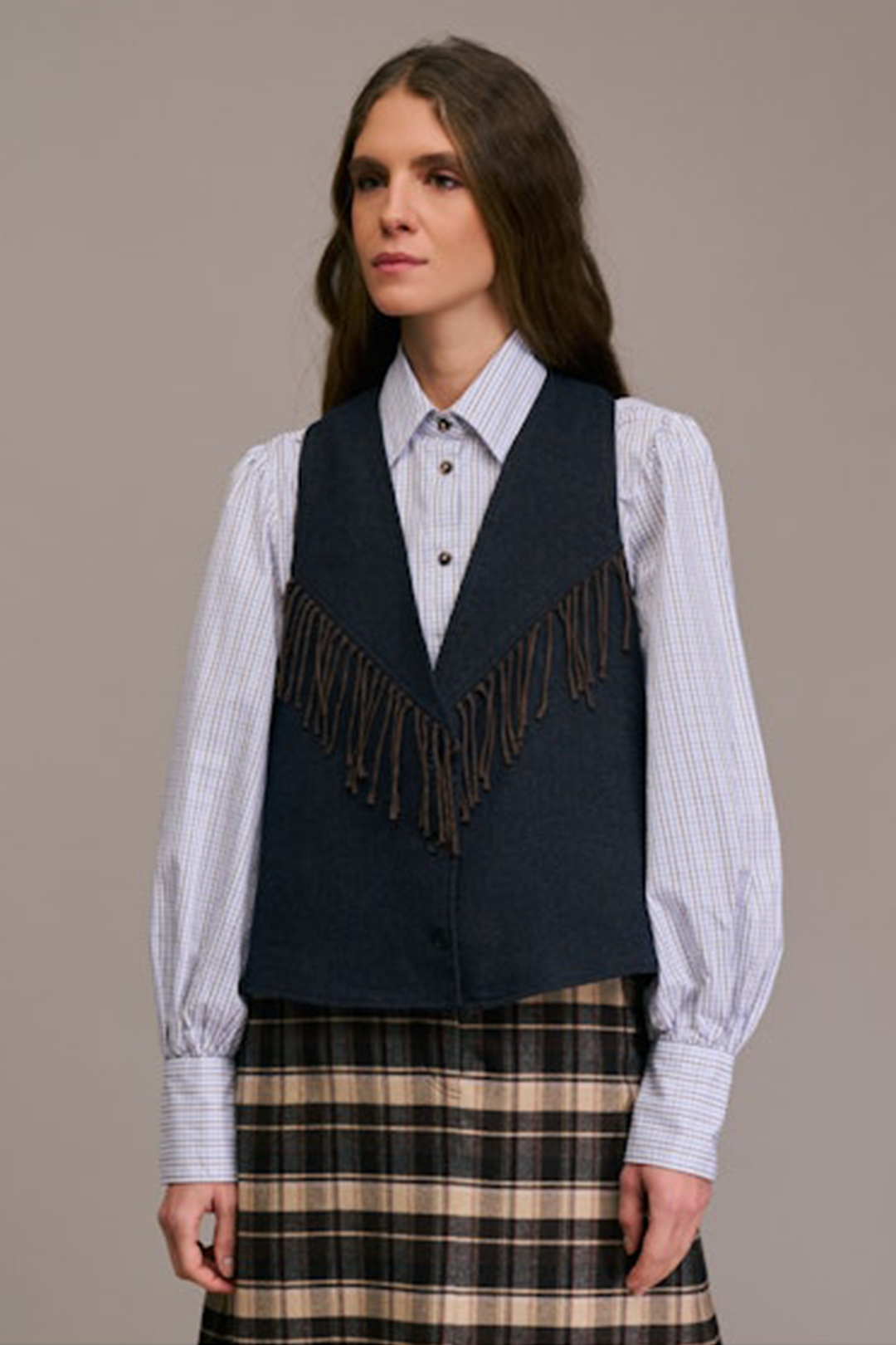 Gilet con Frange Gopo