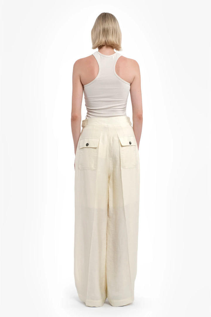 Pantaloni Ampi Caramello