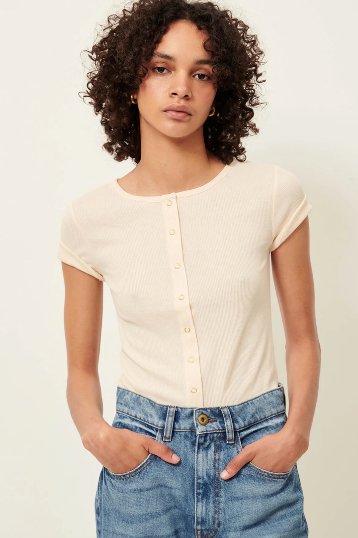 T-Shirt con Bottoni Clark