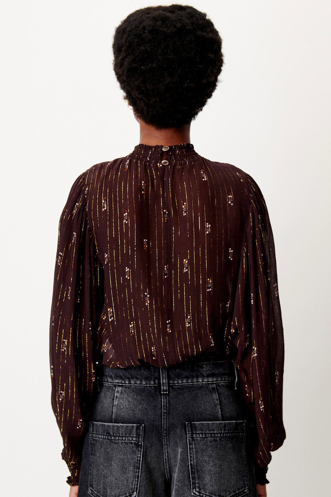 Blusa con Arricciature Duchess