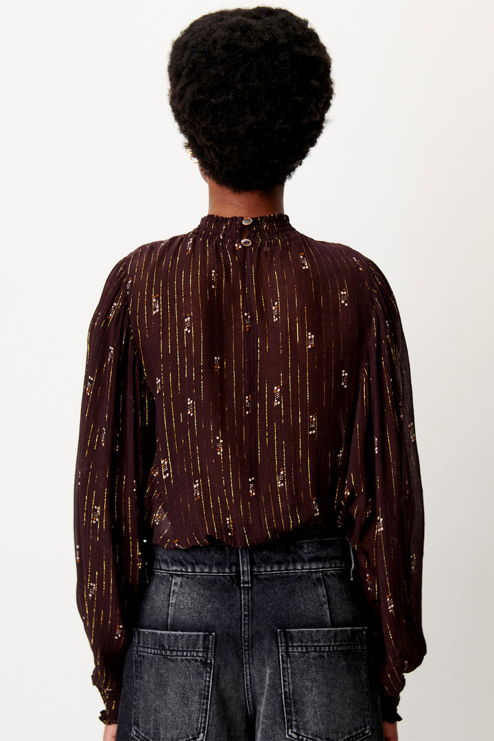 Blusa con Arricciature Duchess