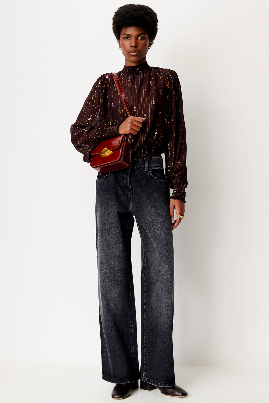 Blusa con Arricciature Duchess