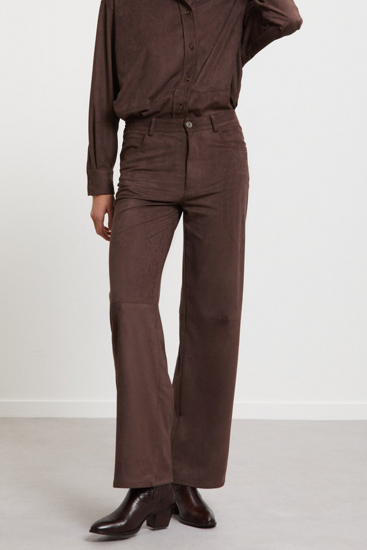 Pantaloni 5 Tasche in Suede