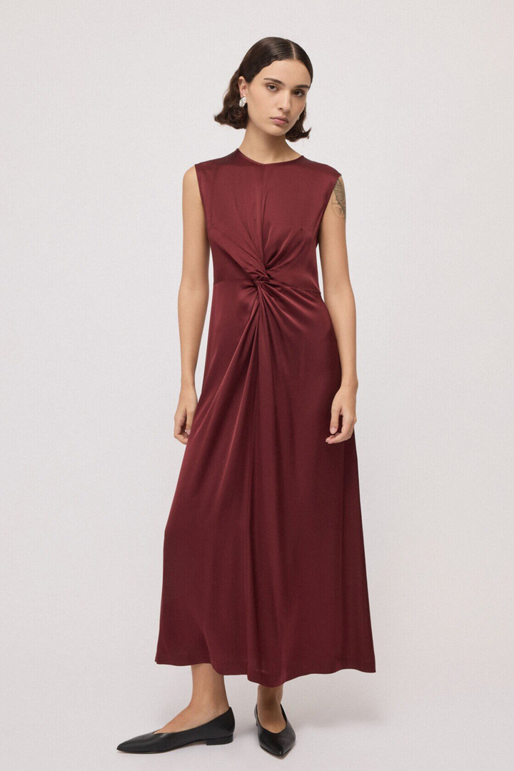 Abito Satin con Nodo