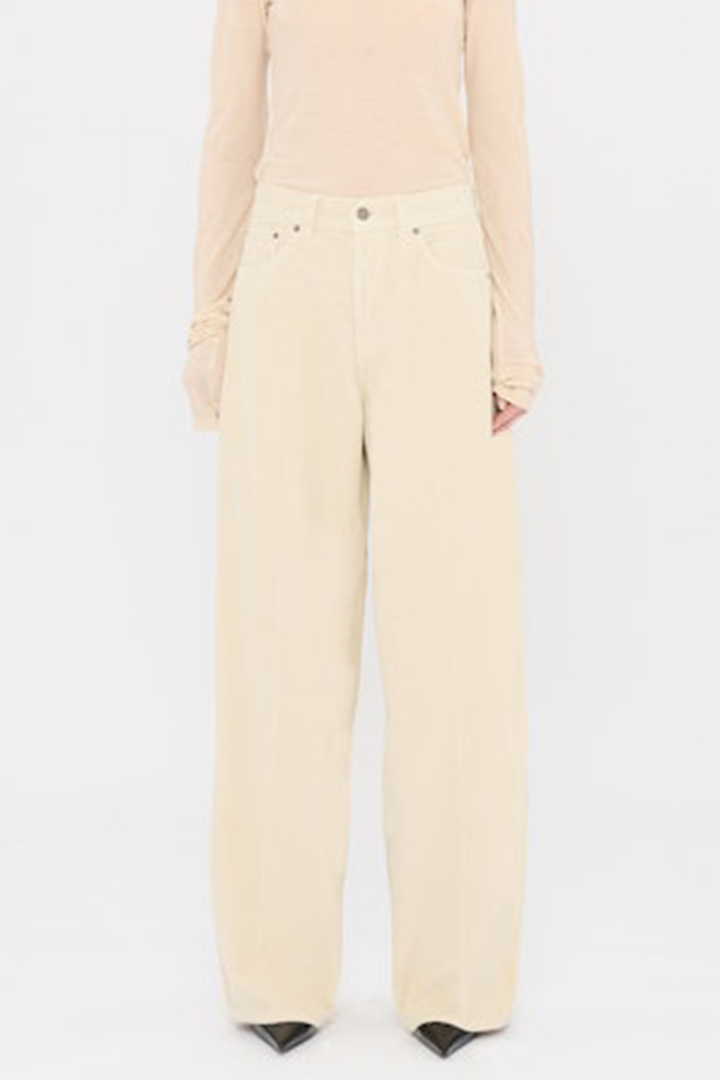 Pantaloni Boyfit Wide Bethany Velvet