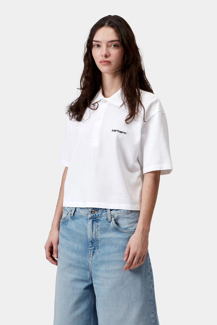 Polo W S/S Carhartt Script