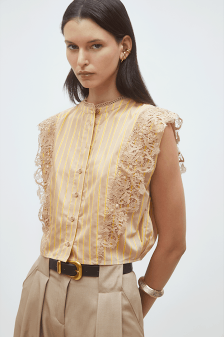 Blusa Smanicata Lazur