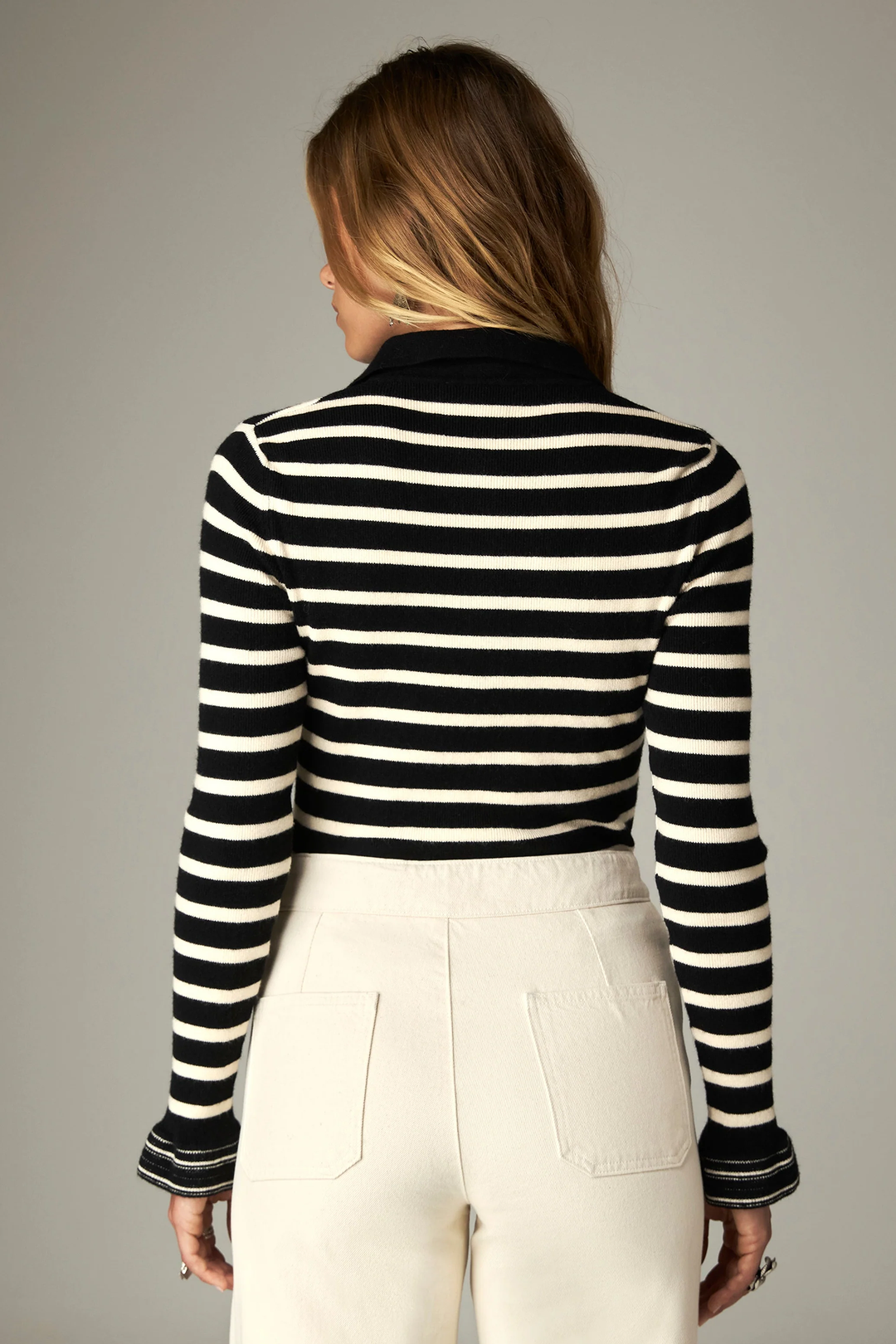 Polo in Maglia a Costine