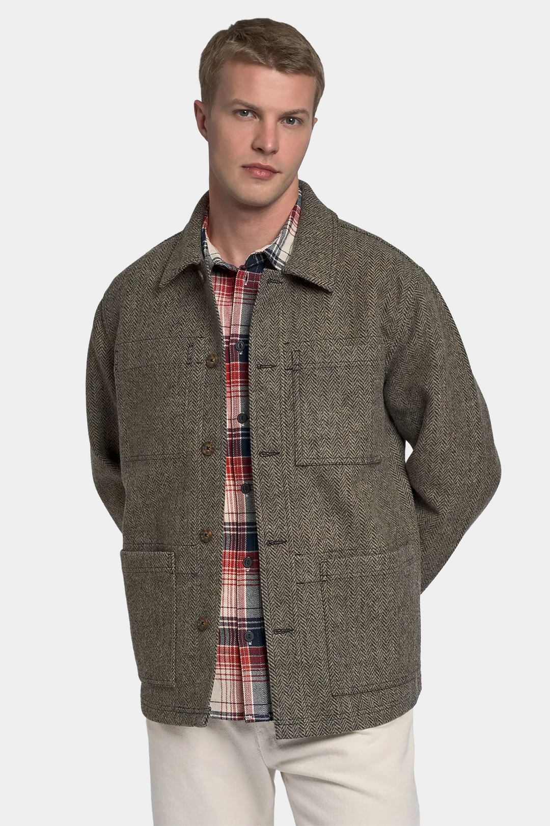 Overshirt Door Herringbone