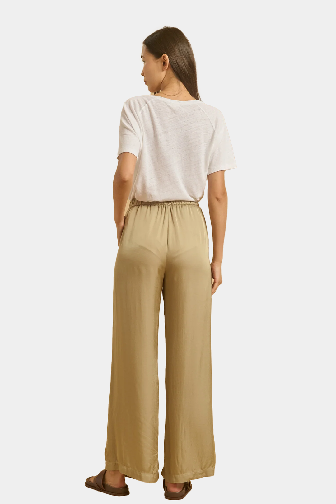 Pantaloni Palazzo con Pences Portio