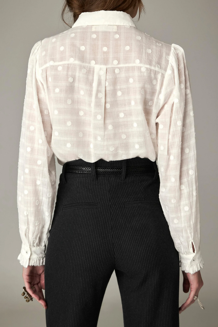 Camicia con Rouche Rosarillo