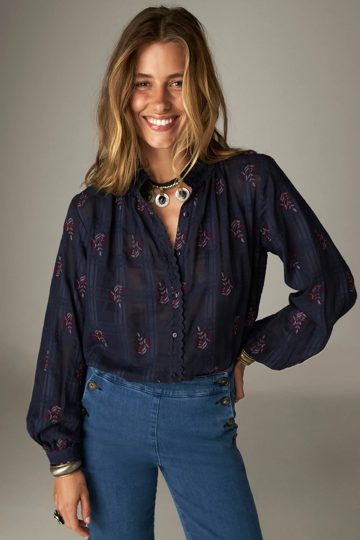 Camicia con Rouches Sabine