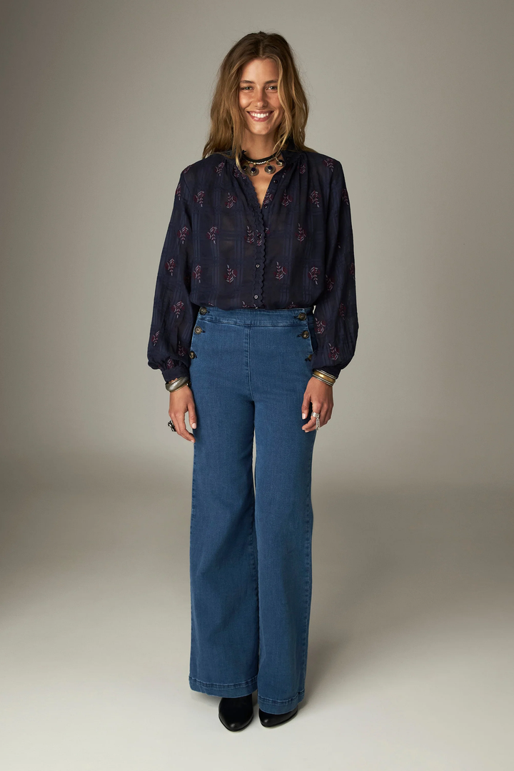 Camicia con Rouches Sabine