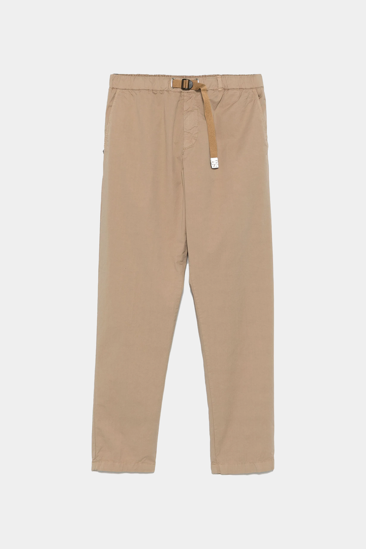 Pantaloni con Laccio in Popeline