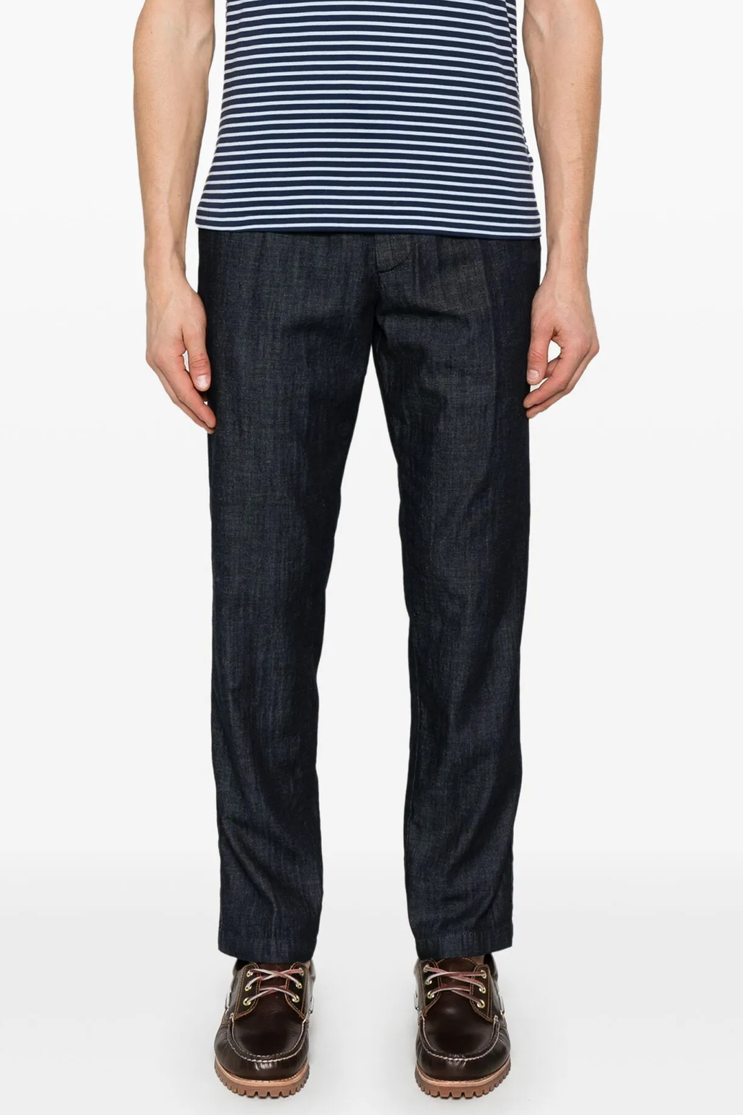 Pantaloni con Laccio in Denim