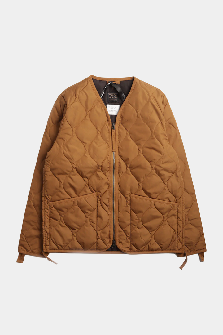 Giubbotto Trapuntato V-Neck Zip Down Jkt