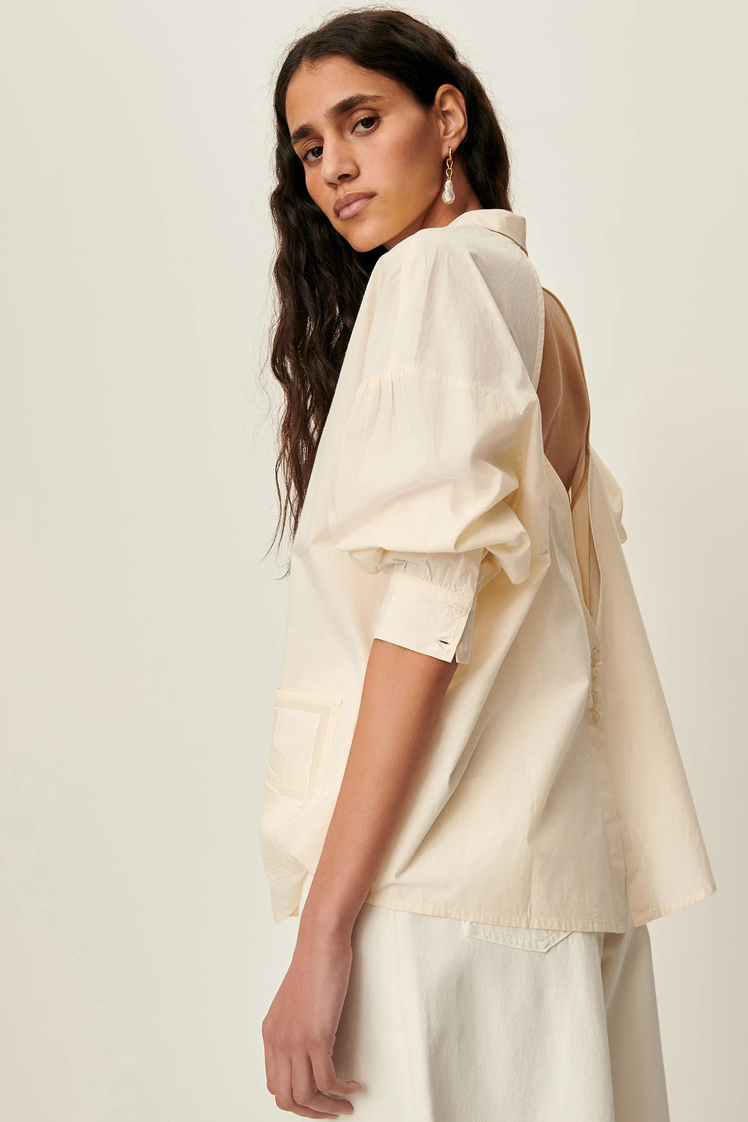 Camicia Cut Out Flores