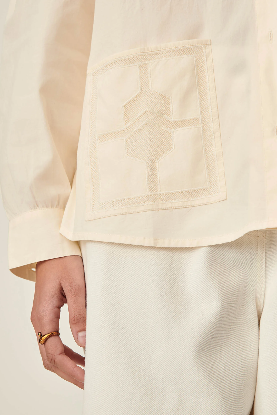 Camicia Cut Out Flores