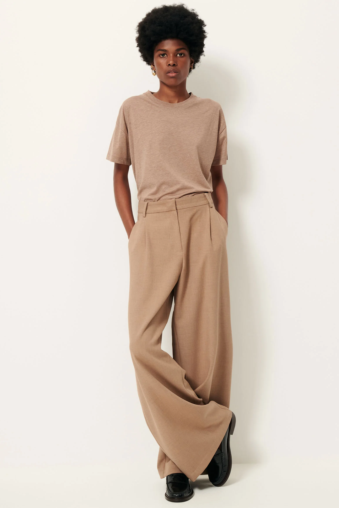 Pantaloni Ampi con Pences Provenco