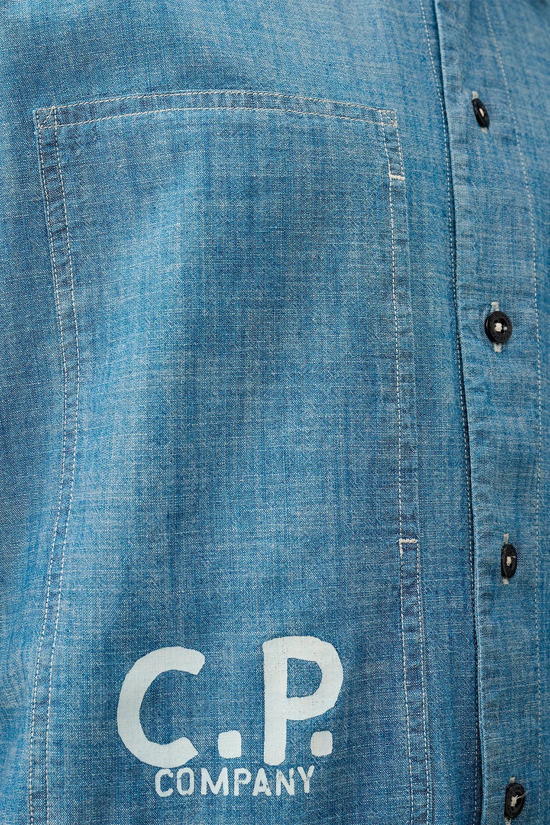 Camicia Logo in Chambray