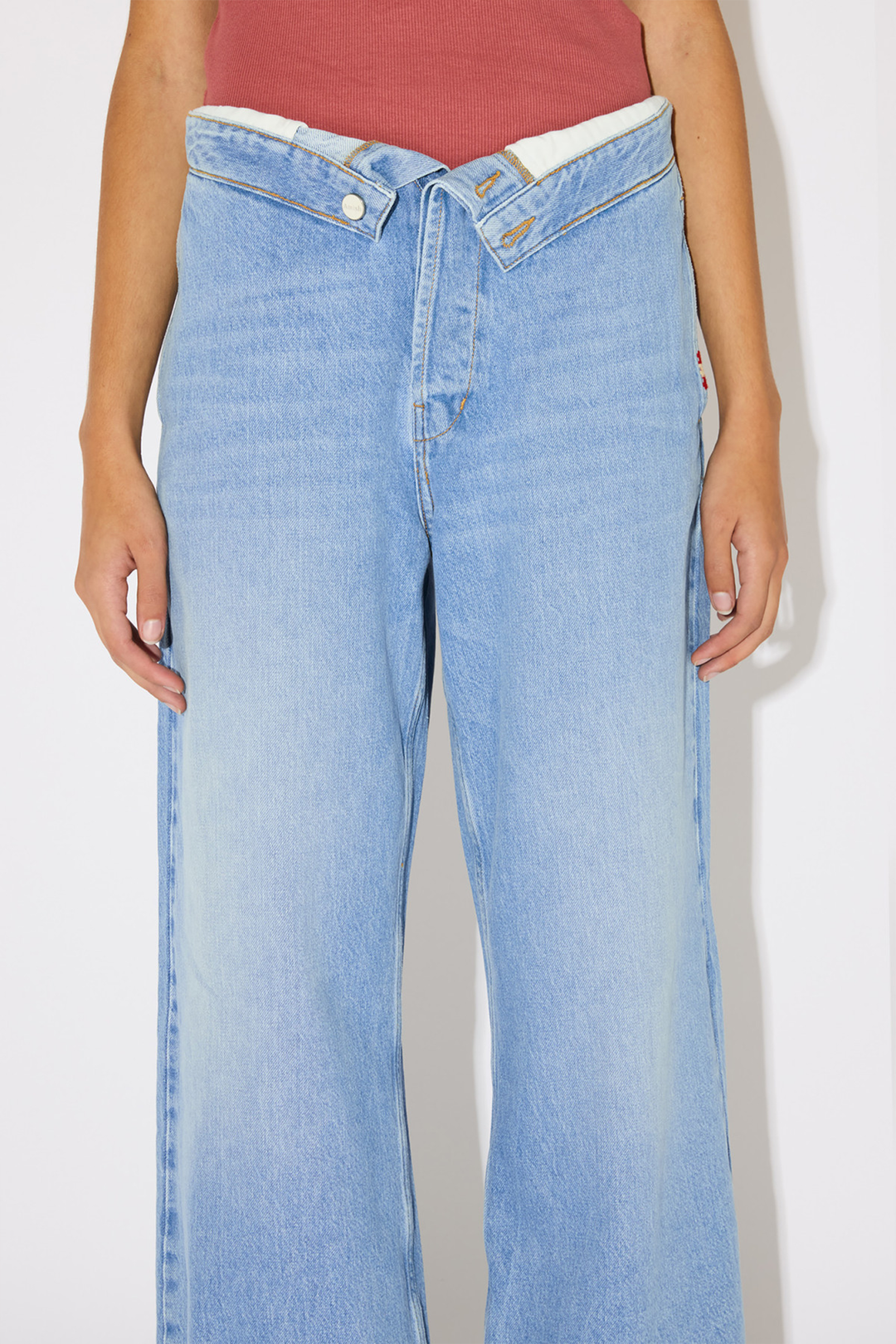 Jeans Wide Roll Up Light