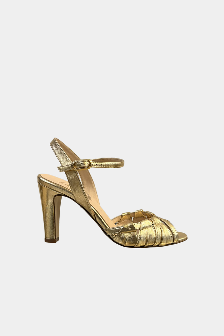 Sandalo con Tacco Plisse