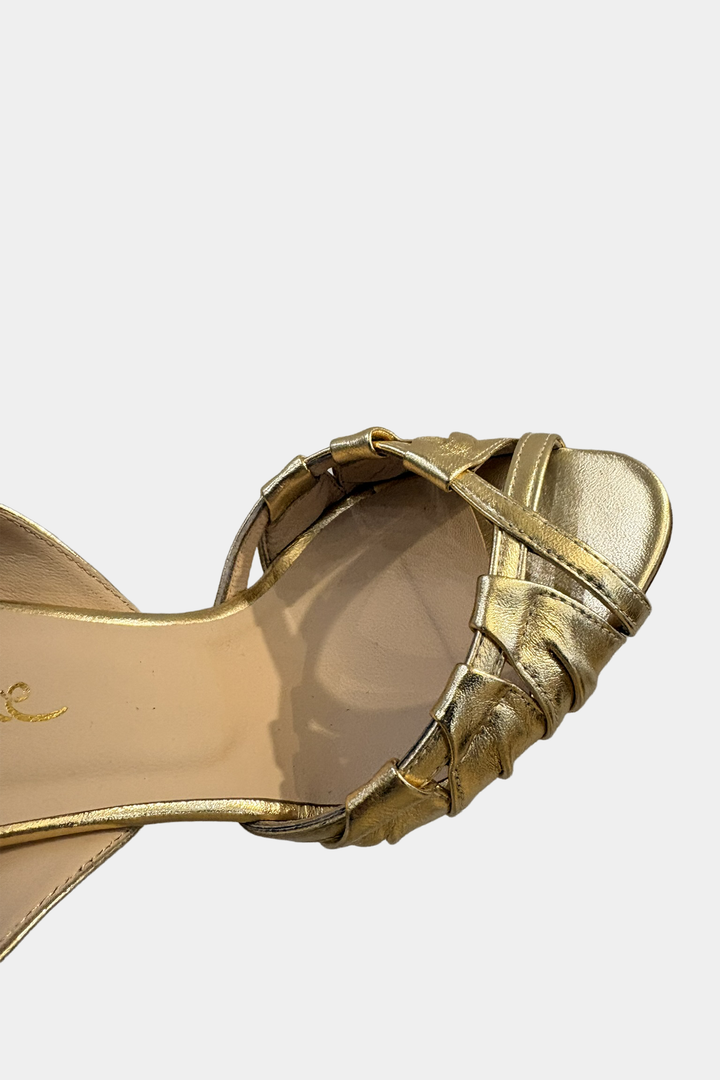 Sandalo con Tacco Plisse