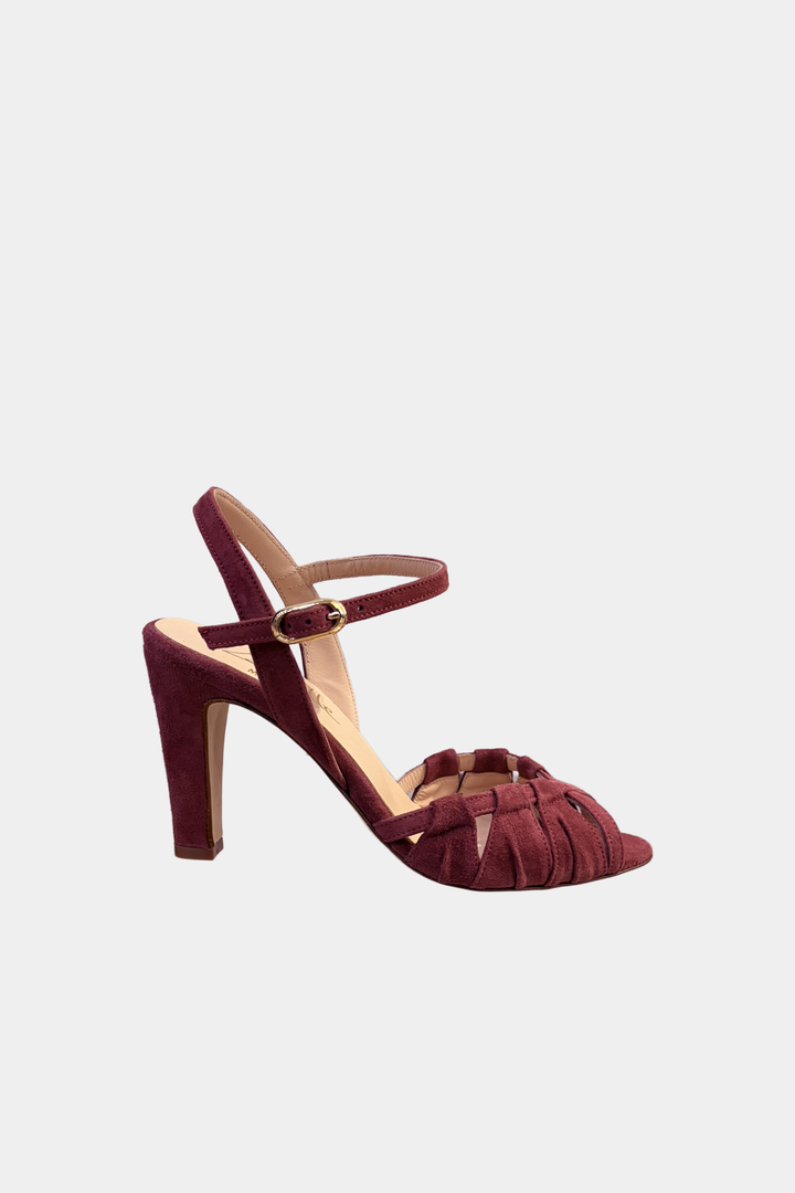 Sandalo con Tacco Plisse