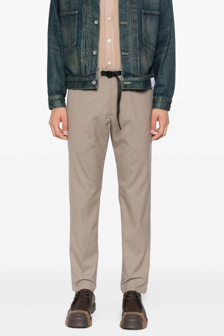 Pantaloni con Laccio in Flanella